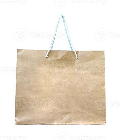 Brown Paper Shopping Bag Mockup Isolated 26690489 Png