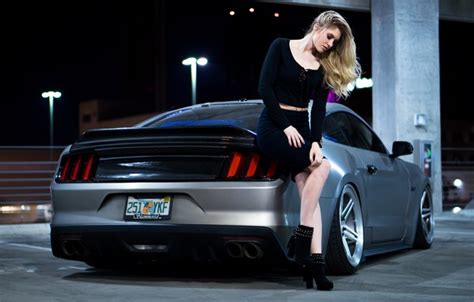 Download wallpaper Ford, Girl, Ford Mustang, section girls in ...