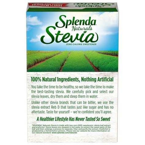 Splenda Naturals Stevia Zero Calorie Sweetener 56 Ounce 80 Packets