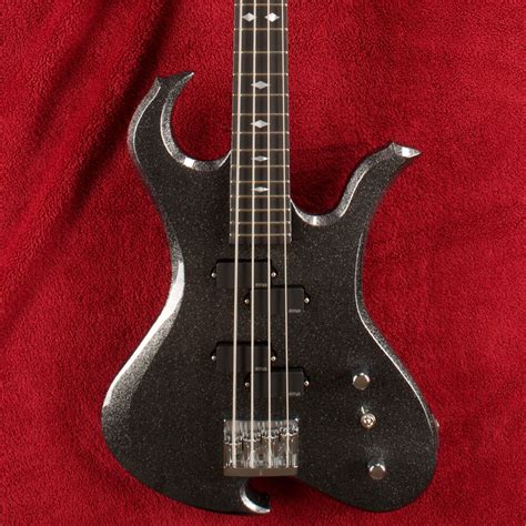 B C Rich Custom Shop USA Wave Bass Glitter Rock Black