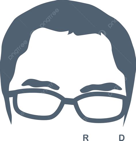 Nerd Guy With Glasses Sign Clever Man Smart Vector Clever Man Smart