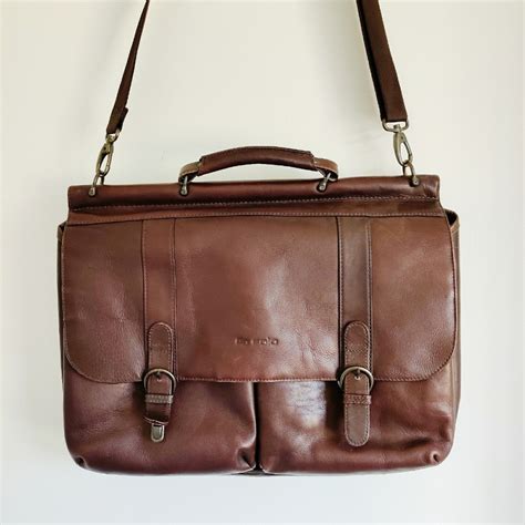 Solo Leather Laptop Briefcase - Gem