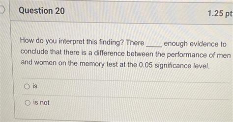 Solved Question 15 125 Pts Use The Following Information