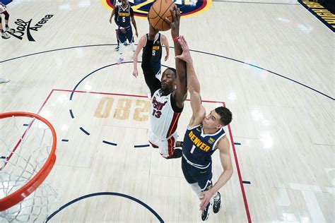 Heat Roar Back In The 4th Quarter Beat Nuggets 111 108 In Game 2 To