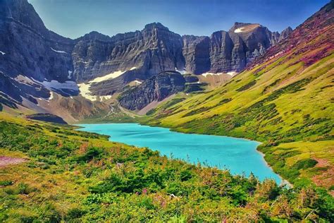 Cracker Lake Glacier National Park Montana Etsy