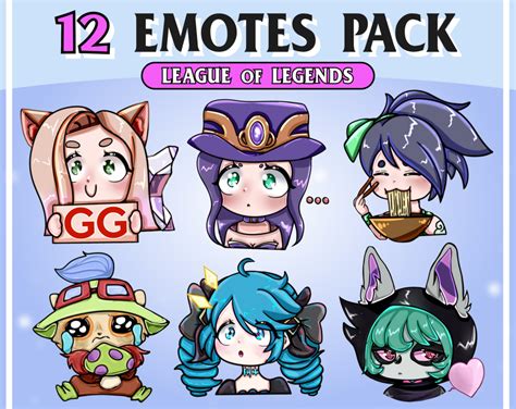 12x Twitch Emote from League of Legends