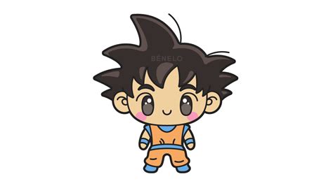 Dibujo de Goku fácil