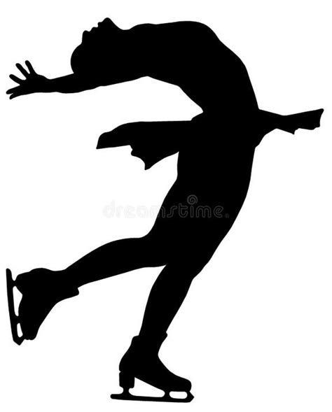 Figure Skater Silhouette Stock Illustrations 1766 Figure Skater