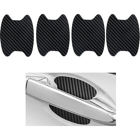 Amazon Pcs Car Door Handle Cup Stickers Carbon Fiber Scratch