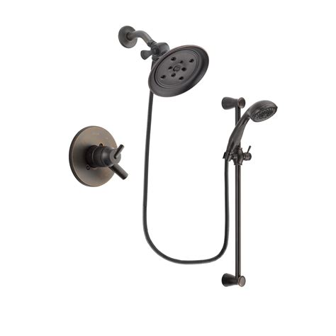 Delta Trinsic Venetian Bronze Shower Faucet System with Hand Shower DS ...