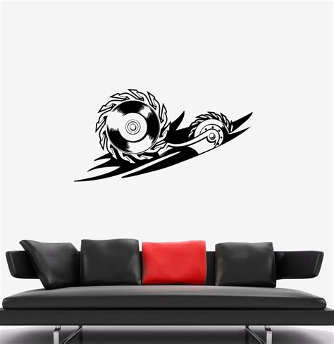 Wall Stickers Vinyl Decal Heavy Equipment Technology System Saw Sharp — Wallstickers4you