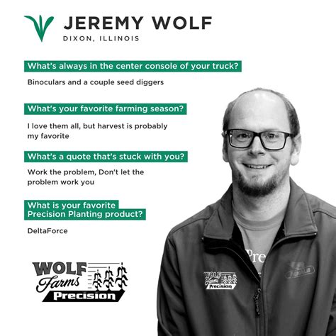 Precision Planting On Twitter Meet Jeremy Wolf A Premier Dealer At