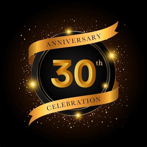 Premium Vector 30th Anniversary Celebration Golden Anniversary Celebration Template Design