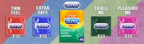 Durex Surprise Me Lot De 40 Préservatifs 80 Préservatifs Amazonfr