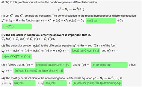 Solved Pts In This Problem You Will Solve The Chegg