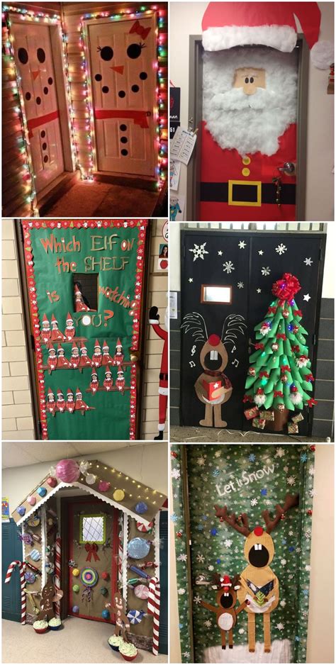 7 Festive Christmas Door Decorations Classroom Christmas Decorations