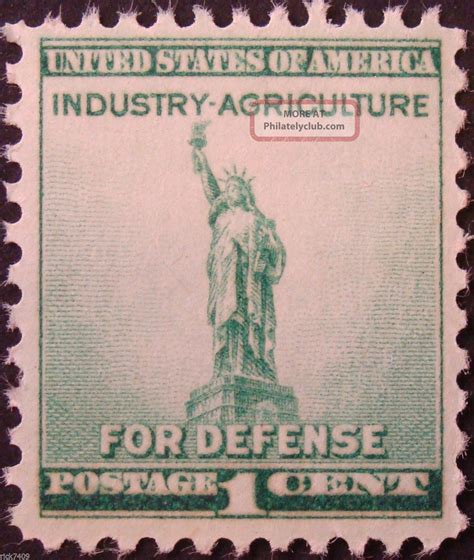 Stamp Us 1c Defense Statue Of Liberty Cat 899 Nh Og