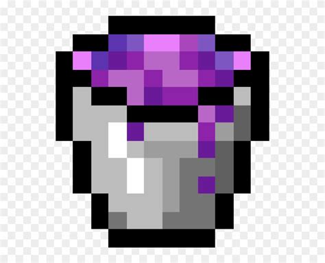 Download Random Image From User Minecraft Bucket Pixel Art Clipart