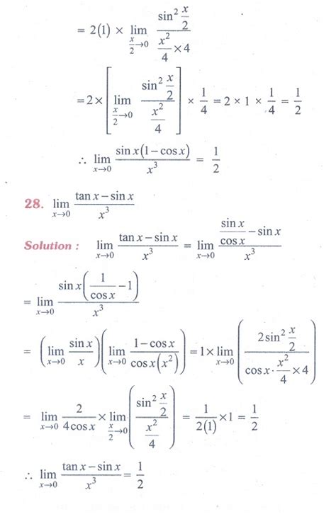 Exercise 9 4 Some Important Limits Problem Questions With Answer