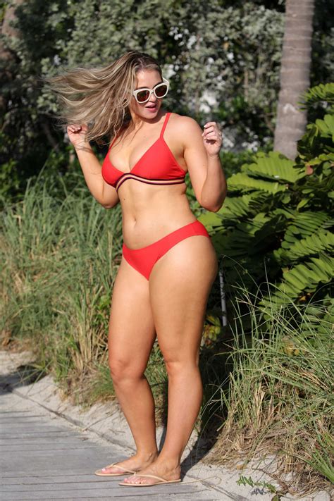 Iskra Lawrence In Bikini On The Beach In Miami Lacelebs Co