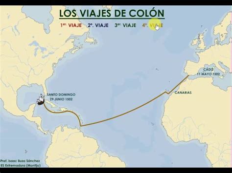 Regalo Degenerar Desviaci N Mapa Sobre Los Viajes De Cristobal Colon