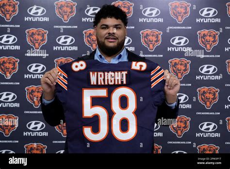 Chicago Bears first-round draft pick offensive lineman Darnell Wright ...