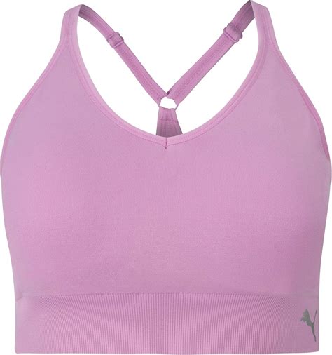 Puma Womens 2 Pack Y Back Seamless Sports Bra Knockout Pink X Large Amazonca Clothing