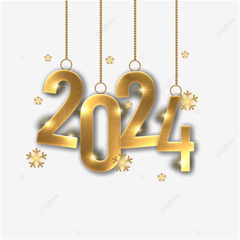 New Year Ornaments White Transparent New Year Colorful Font