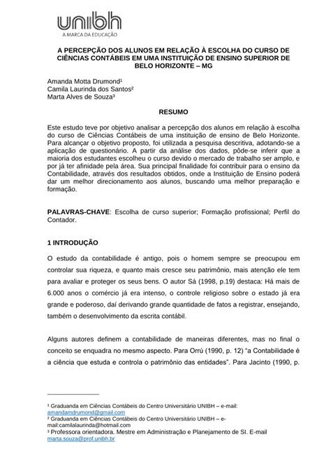 Pdf O Que Levaram Os Estudantes A Escolherem O Pdf File