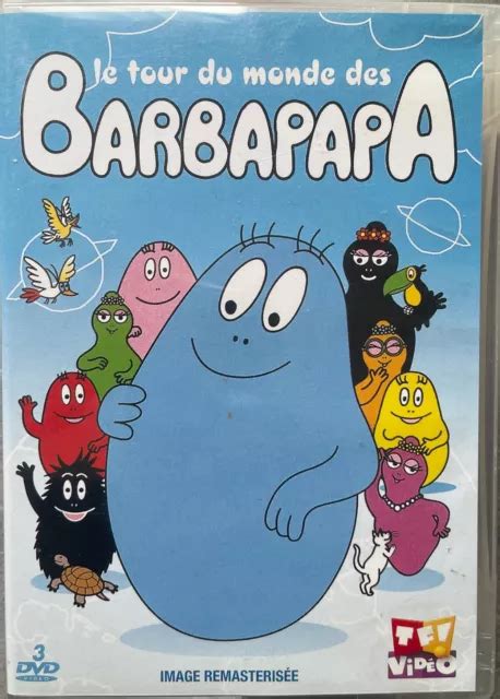 LE TOUR DU Monde Des Barbapapa Coffret 3 Dvd 50 Episodes Tres Bon Etat