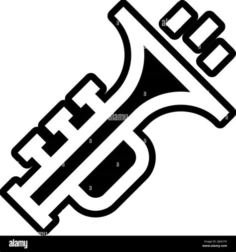 Trumpet Icon Black Vector Illustration Stock Vector Image Art Alamy