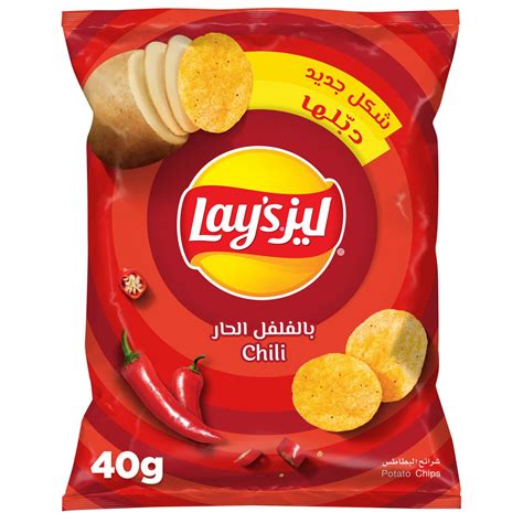 Lays Potato Chips Chili 40g Online At Best Price Potato Bags Lulu