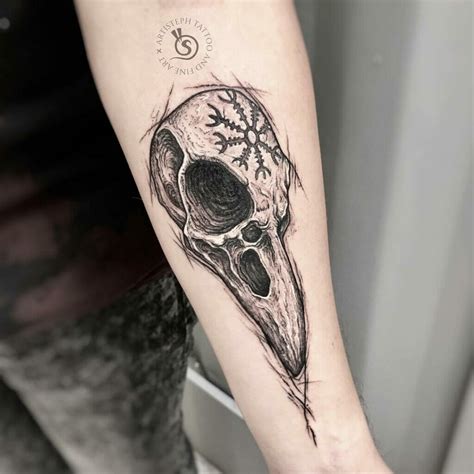 Bird Skull Tattoo