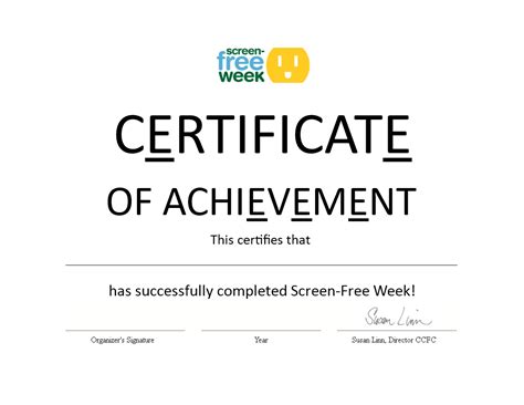 Free Certificate Of Achievement