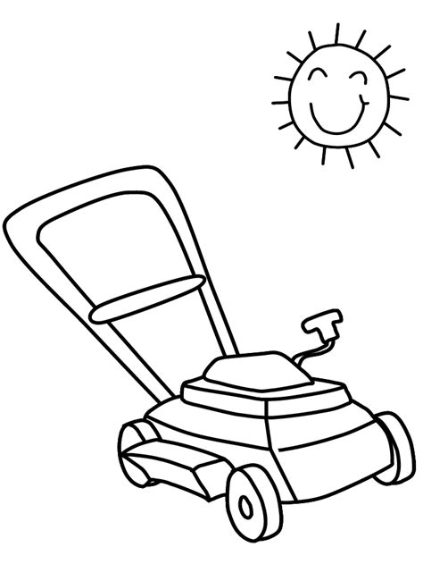 Mower Lawn Push Clipart Lawnmower Drawing Svg Clip Technical