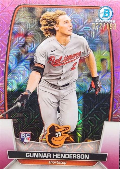 Gunnar Henderson Bowman Mega Box Chrome Pink Mojo Refractor