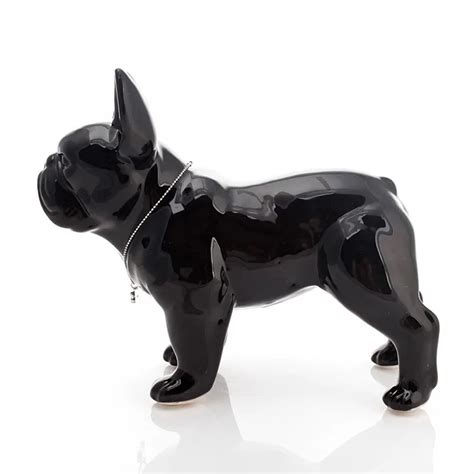 Discount Cute Ceramic French Bulldog Dog Statue Home Decor Crafts Room ...