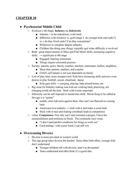 Chapter 10 Life Span Psych Study Guide PSYC 304 VCU Studocu