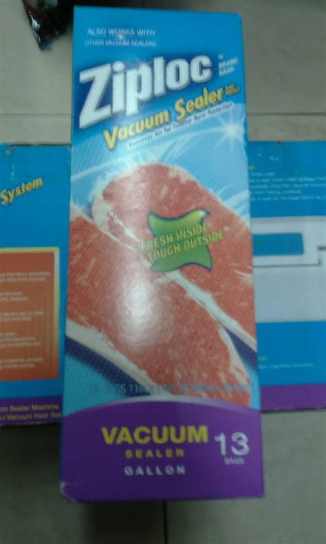 Ziploc V Vacuum Sealer System Box Ziploc Vacuum Seal Bags