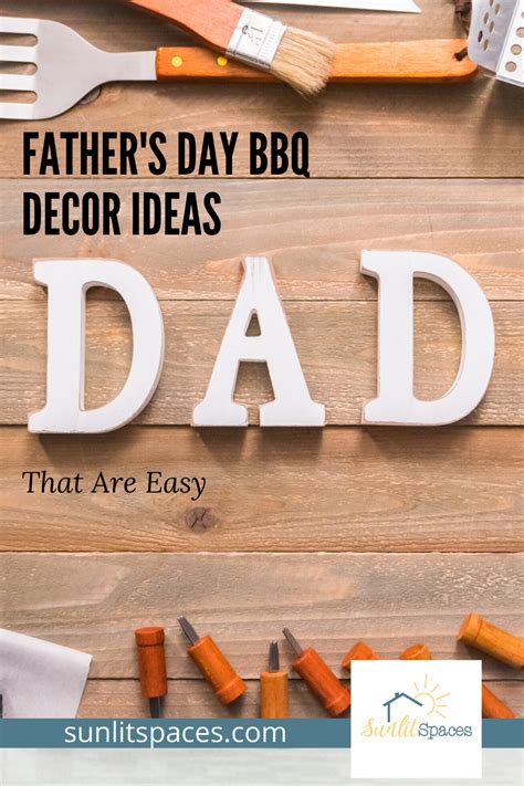 Easy Diy Fathers Day Bbq Decor Ideas Sunlit Spaces Diy Home Decor