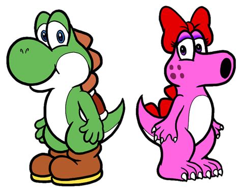 Yoshi And Birdo Back 2 Back By Vixdojofox On Deviantart