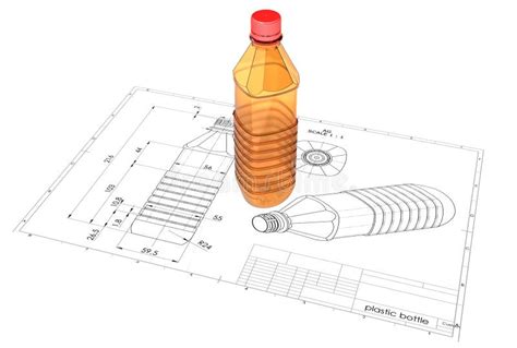 3d Illustration of Plastic Bottle Stock Illustration - Illustration of ...