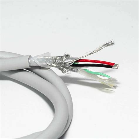 4 Core Shielded Twisted Pair Cable With Drain Wire And Braiding YQF