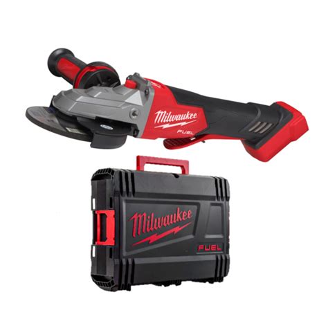 Milwaukee M Fuel Mm Flathead Braking Angle Grinder With Paddle