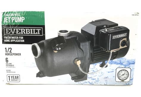 Lot Everbilt Hp Shallow Well Jet Pump