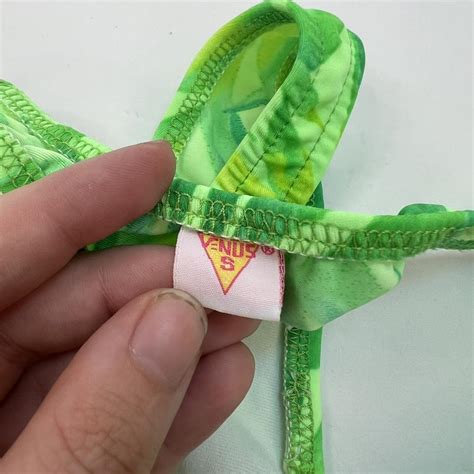 90s Tropical Bikini Bottoms Thong Highwaisted Depop