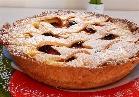 Crostata Di Nonna Crema E Amarene Dolce Ripieno Cremoso Cucinare