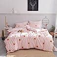 Amazon Aojim Duvet Cover Set Pure Cotton Cute Pink Anime Bedding