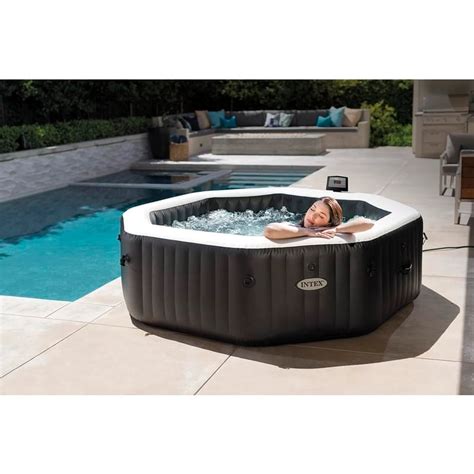 Intex Pure Spa Jet Bubble Deluxe Opblaasbare Jacuzzi Persoons