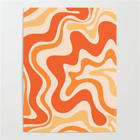 Retro Abstract Pattern Poster By Kierkegaard Design Studio